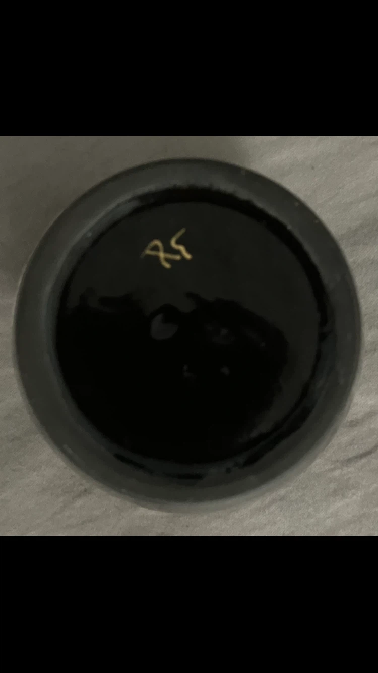 Small Black Pottery Vase with Floral Design 🏺🌸🌺🌼🪷🪻🌷🖤 - photo 5