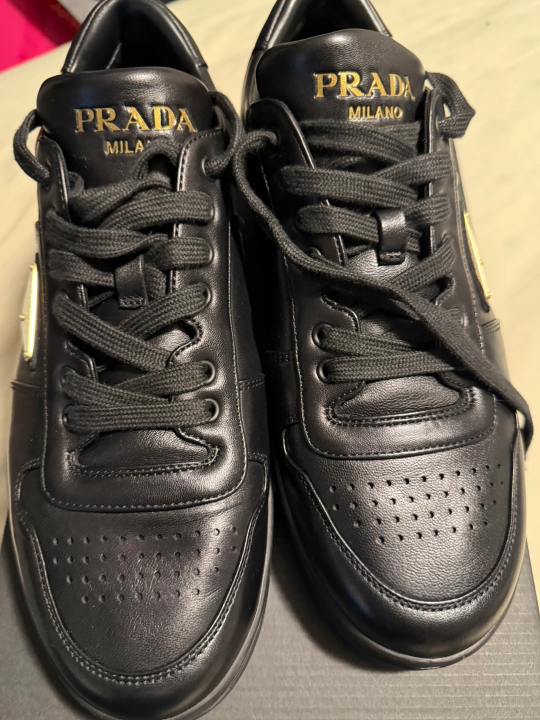 Prada Downtown Leather Sneakers - photo 2