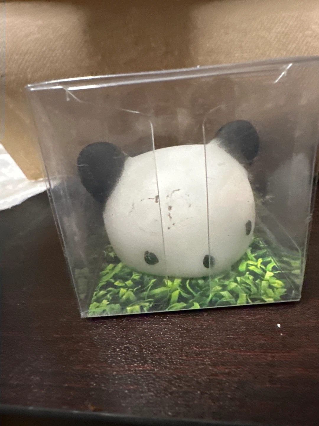 Panda-shaped stress ball toy
