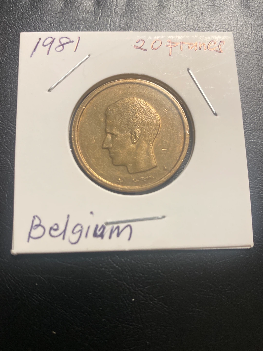 1981 Belgium 20 Francs Coin