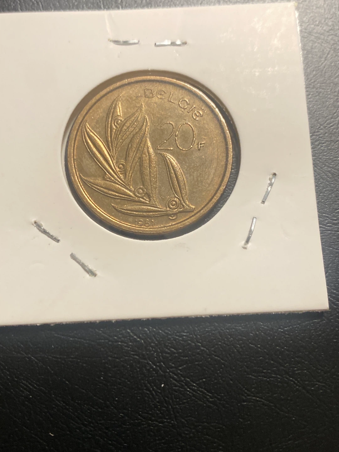 1981 Belgium 20 Francs Coin - photo 2