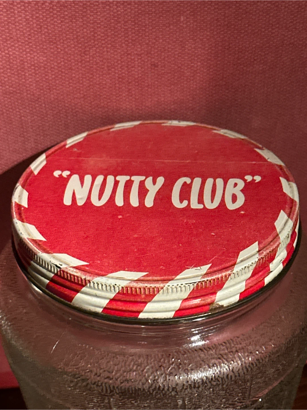 Vintage Nutty club glass peanut butter jar - photo 4