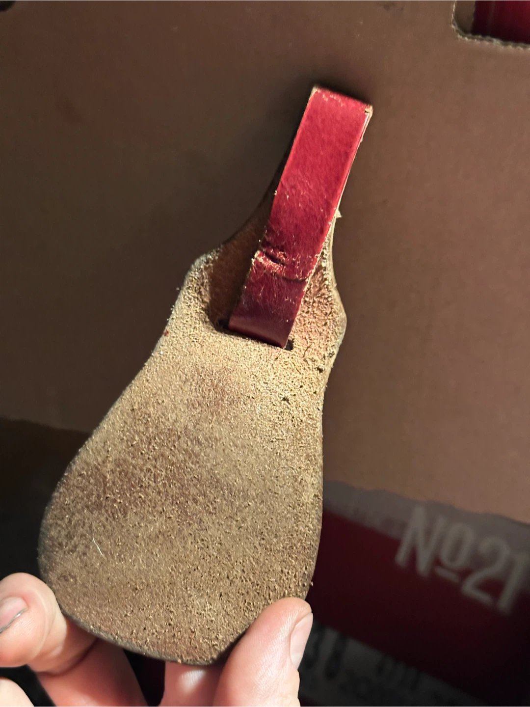 Vintage leather key ring holder - photo 2