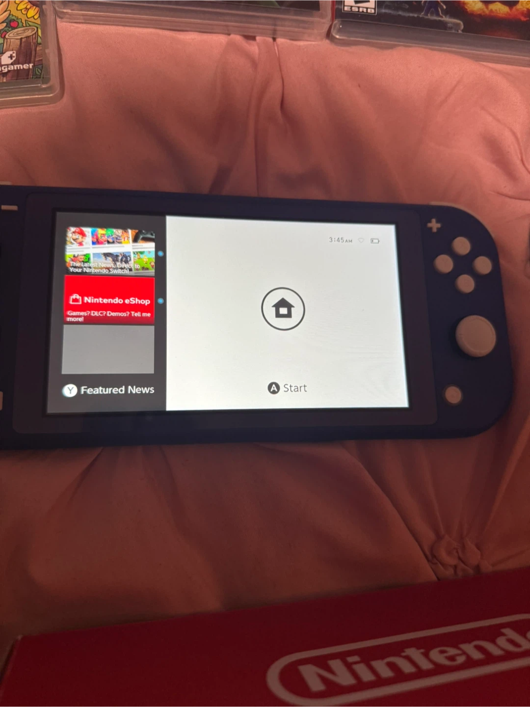 Nintendo Switch Lite - Blue and games - photo 3
