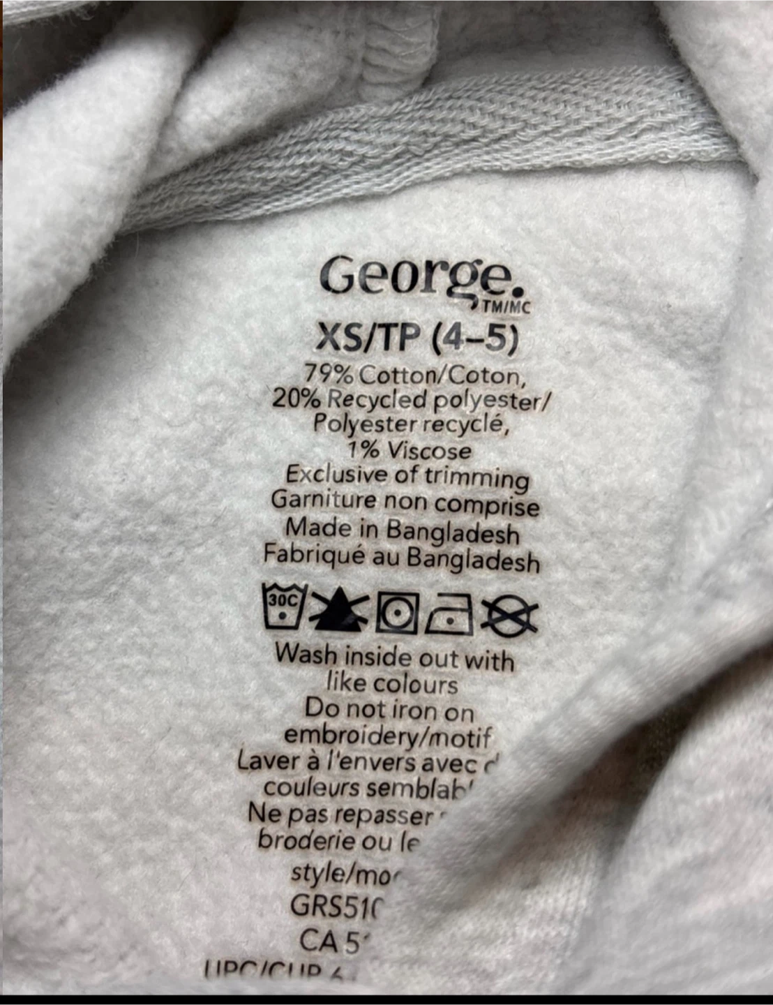 Girl’s George Hoodie szXS (4-5) - photo 4