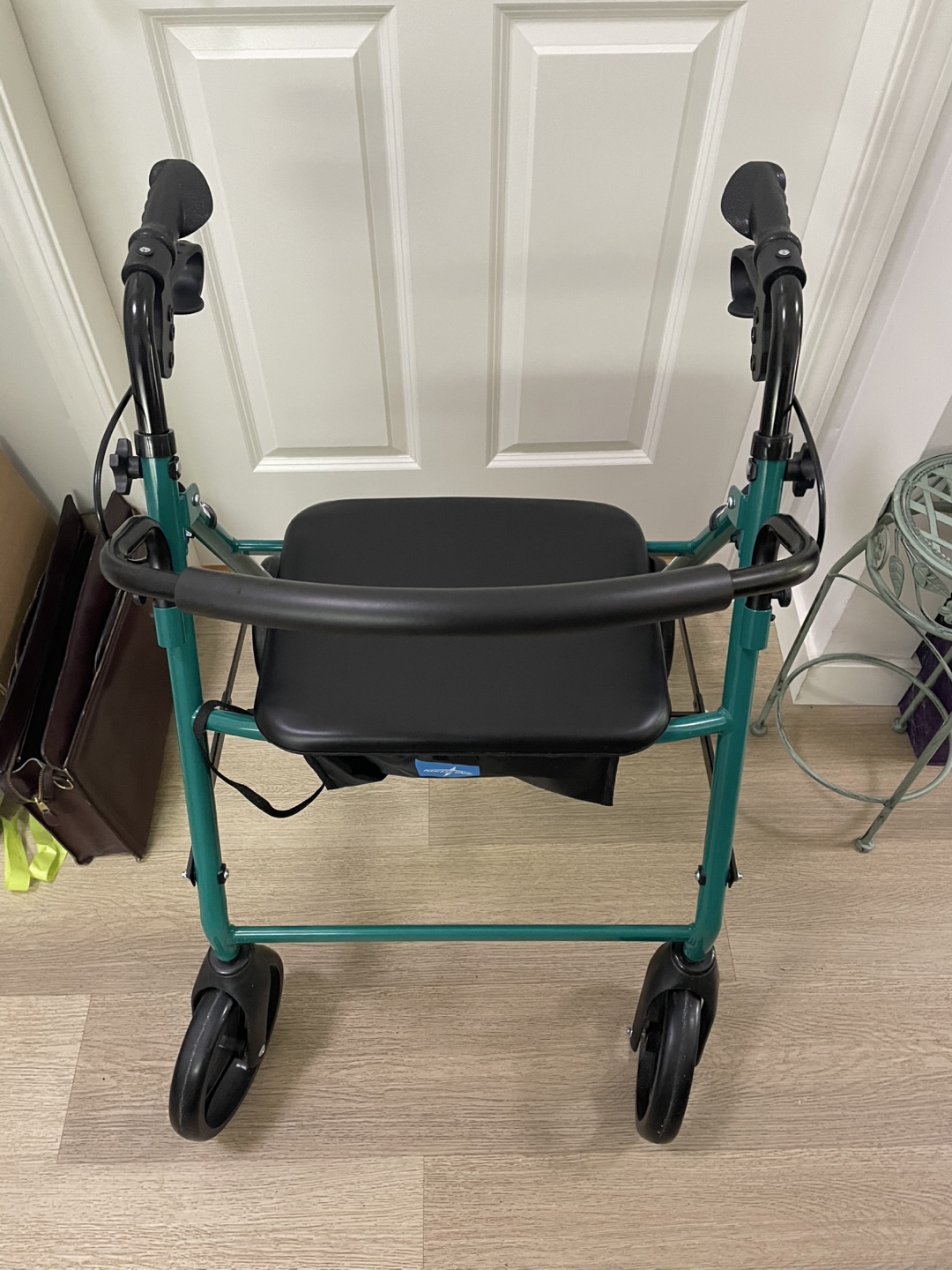 Medline Rollator 4-Wheel Foldable Walker with Seat - photo 2