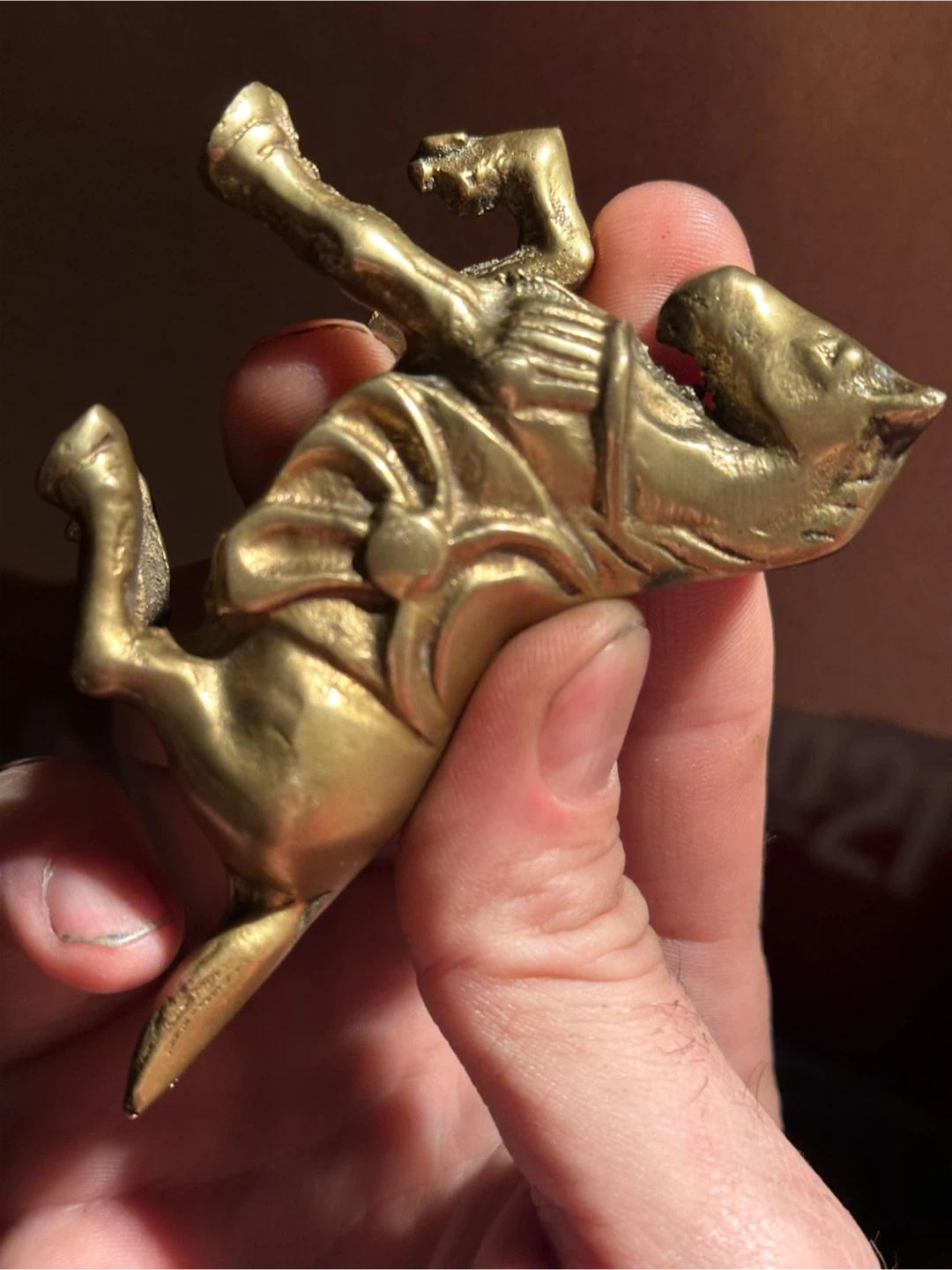 Solid brass horse - photo 3