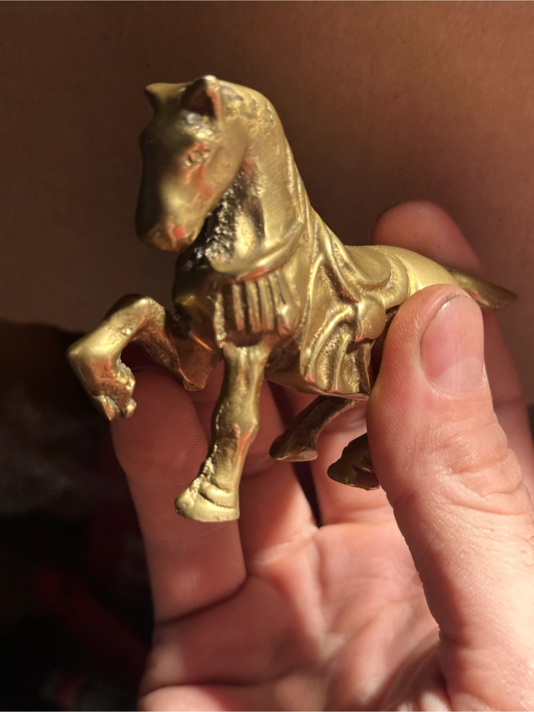 Solid brass horse - photo 4