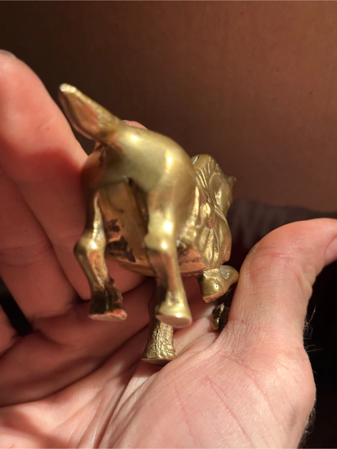 Solid brass horse - photo 5