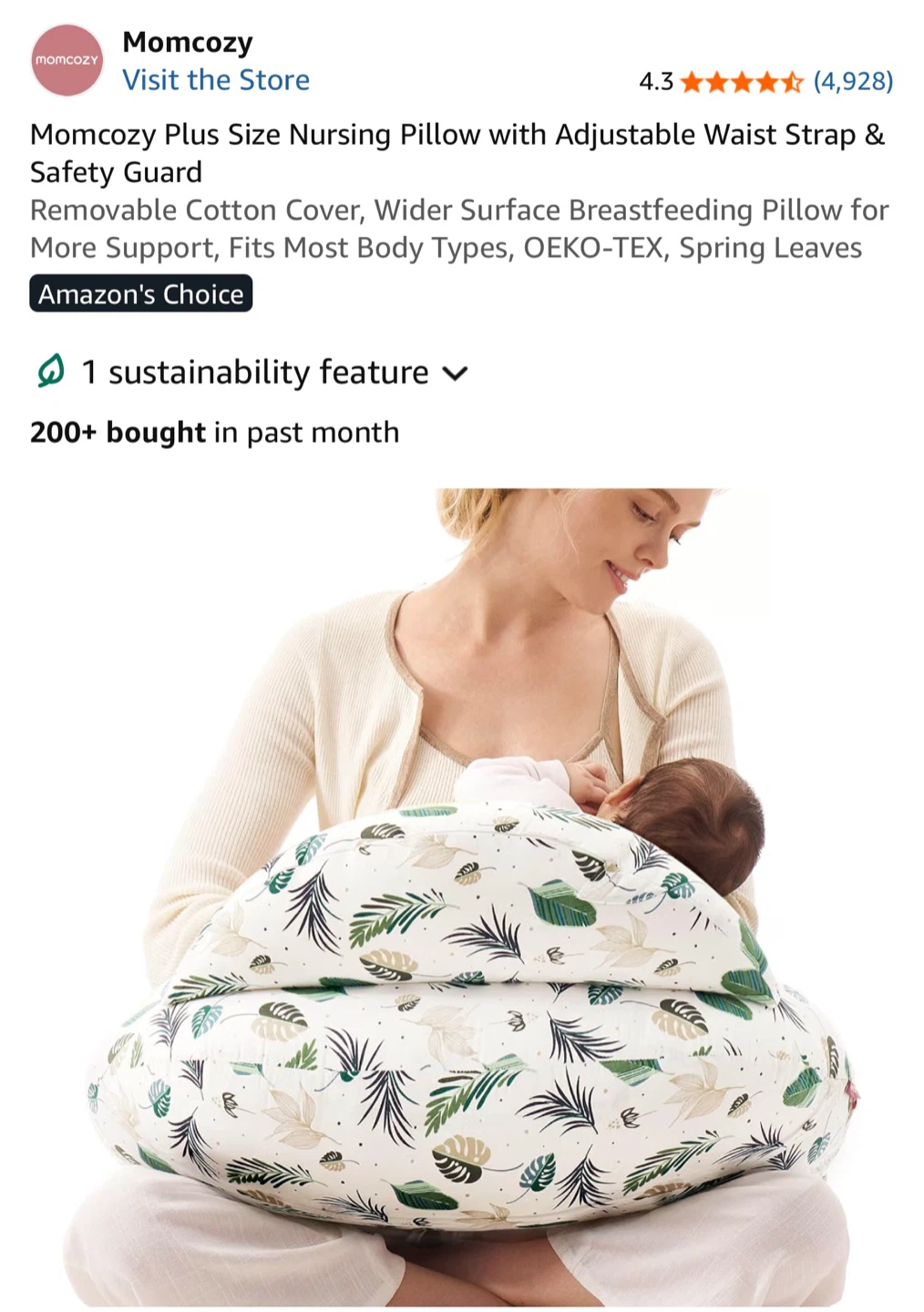 Momcozy Nursing Pillow – Clean & Excellent Condition – Only $30