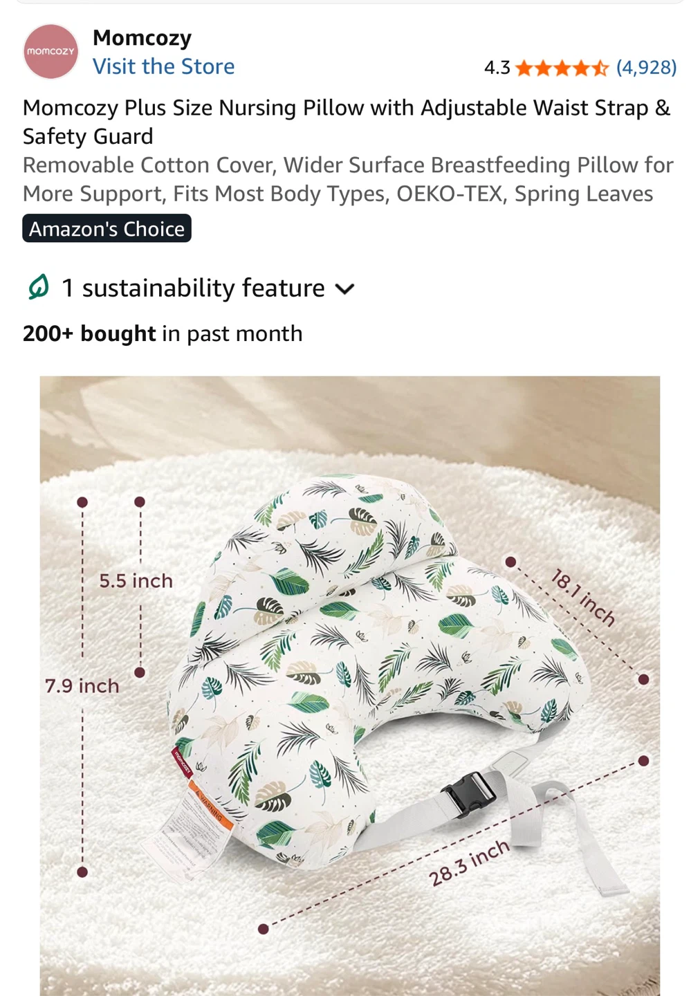 Momcozy Nursing Pillow – Clean & Excellent Condition – Only $30 - photo 2