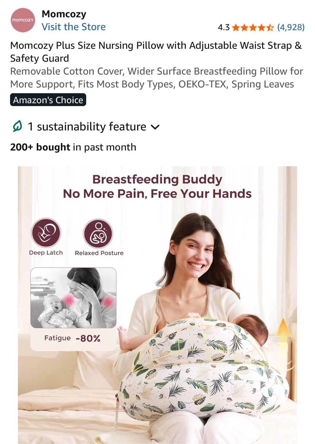 Momcozy Nursing Pillow – Clean & Excellent Condition – Only $30 - photo 4