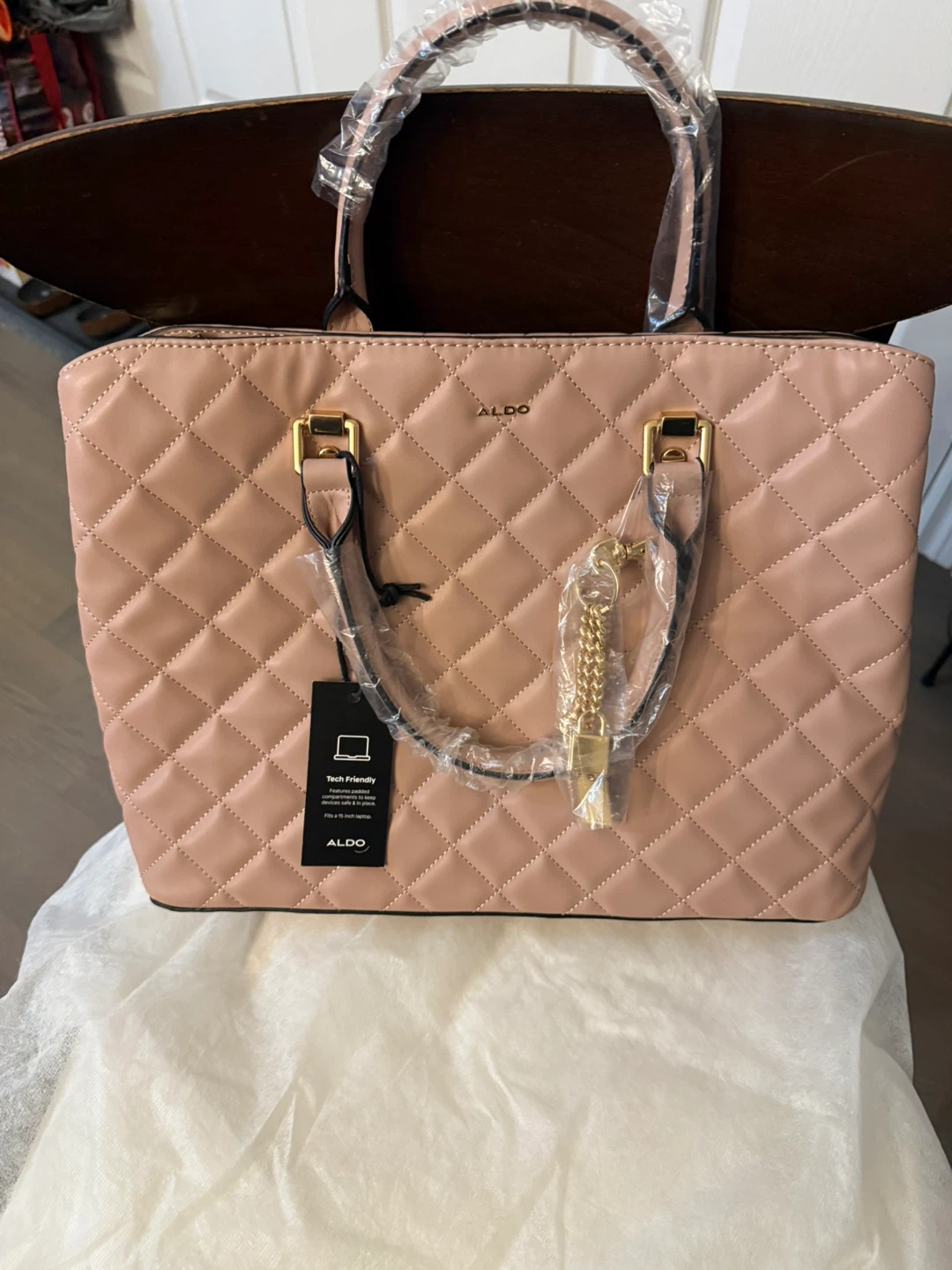 ALDO Quilted Satchel Handbag