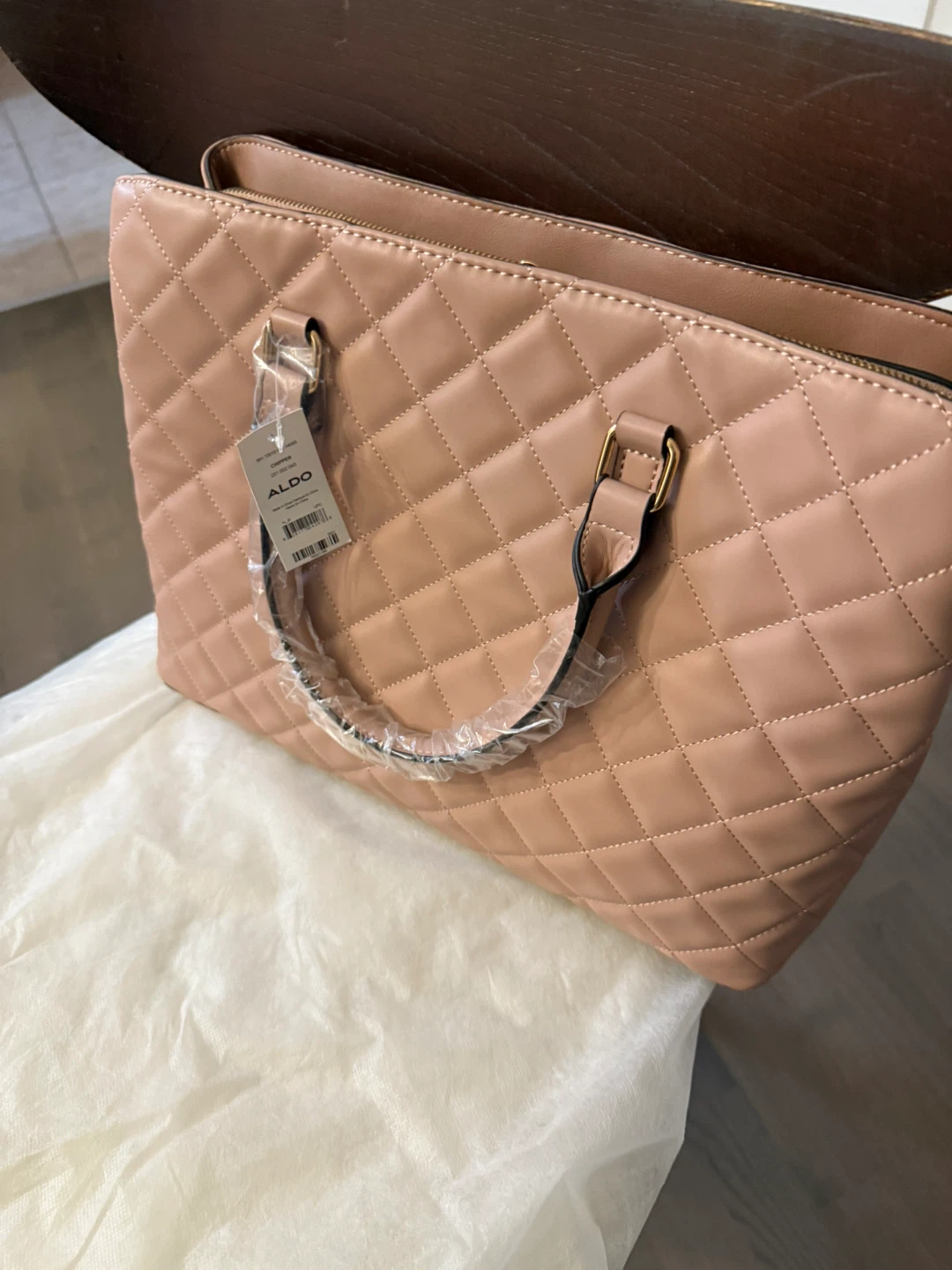 ALDO Quilted Satchel Handbag - photo 4