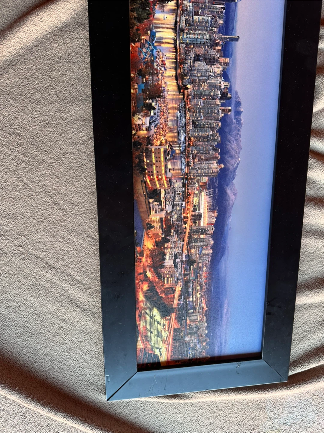 Framed Panoramic Cityscape Art Print - photo 3