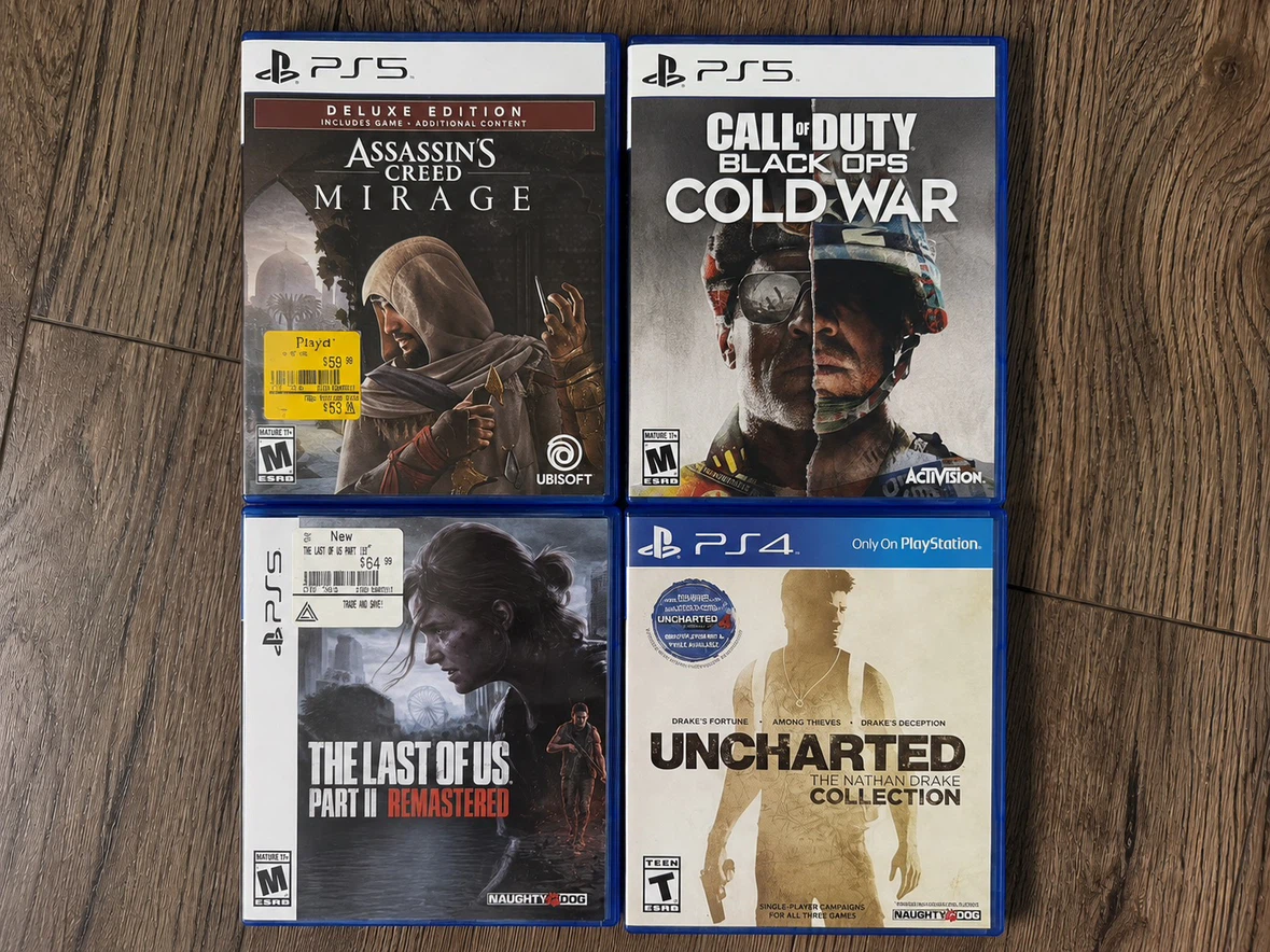 PlayStation 5 & 4 Video Games Bundle
