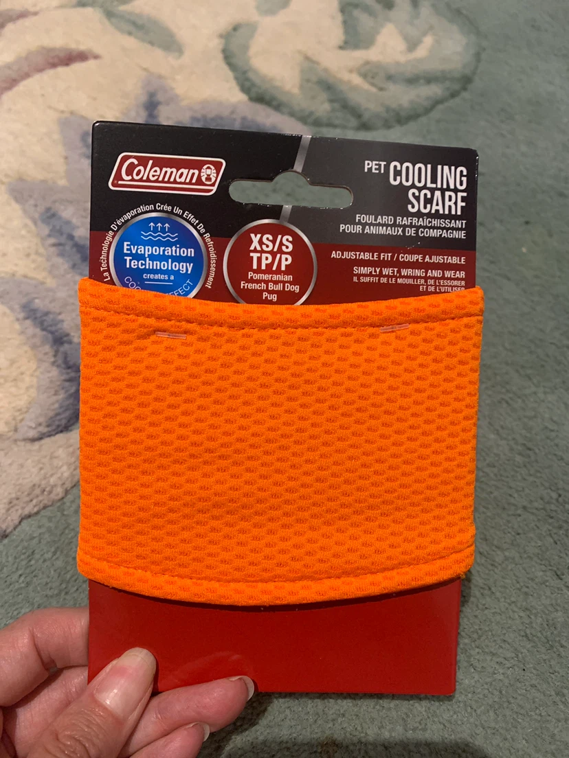 Coleman Pet Cooling Scarf - Orange - XS/S