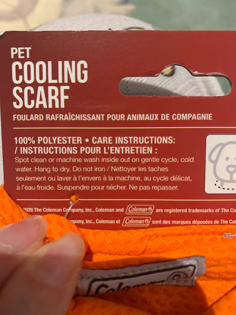 Coleman Pet Cooling Scarf - Orange - XS/S - photo 4