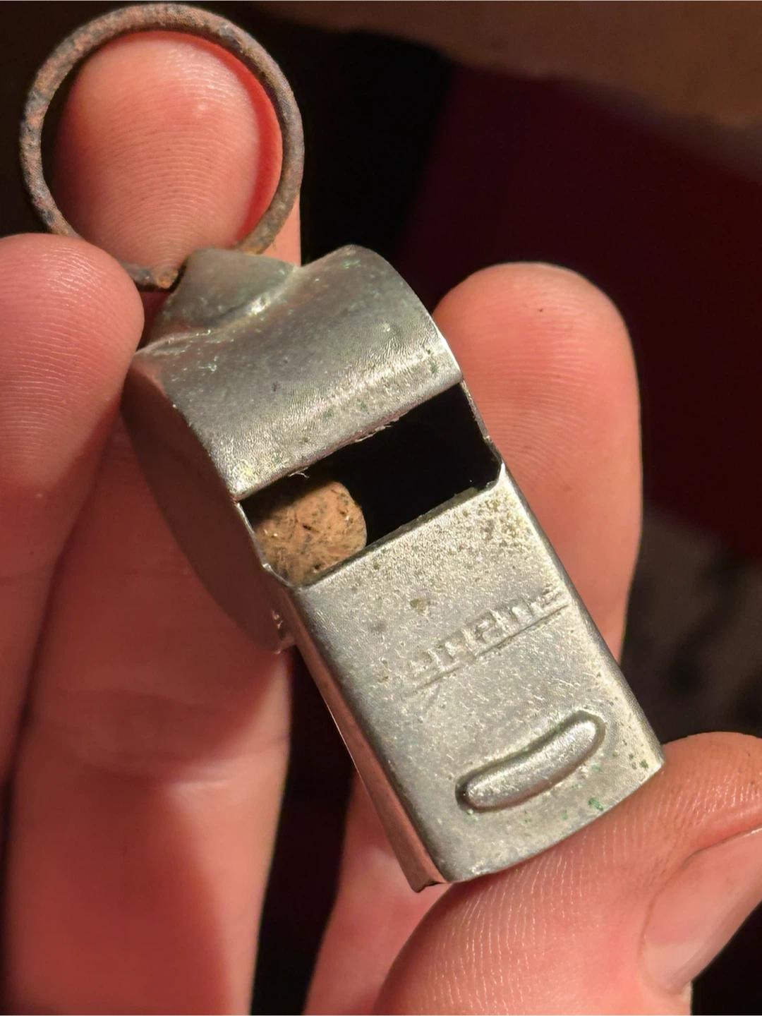 Old whistle cork ball inside