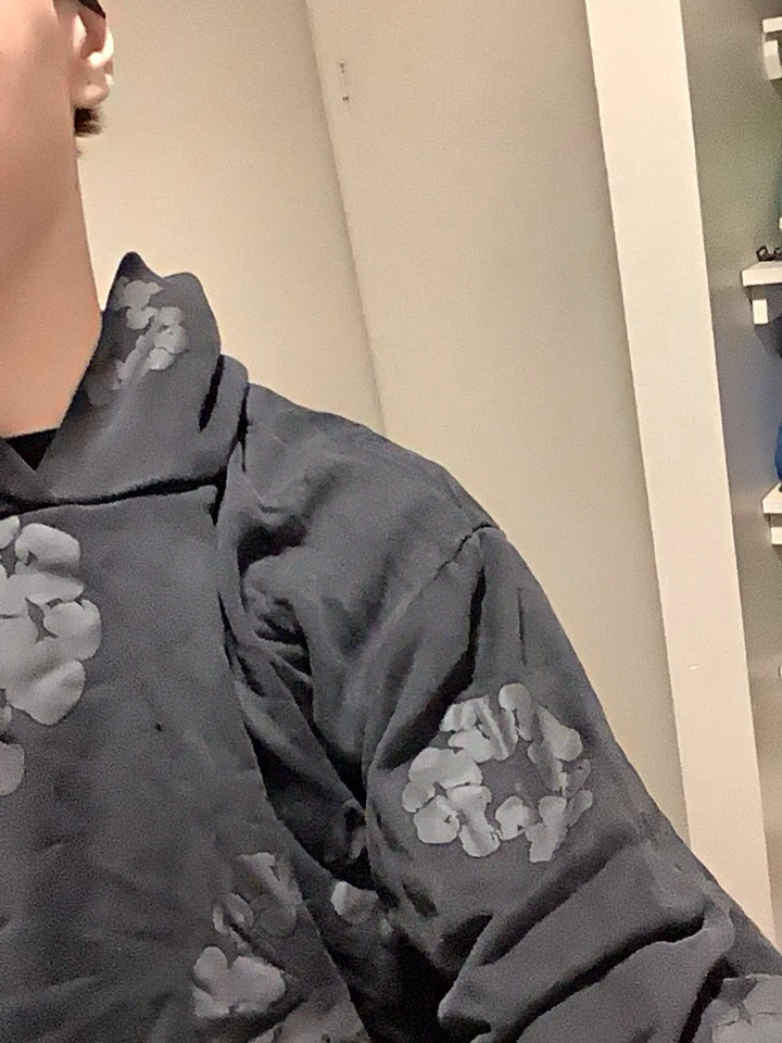 Denim Tears Cotton Wreath Hoodie Black - photo 2