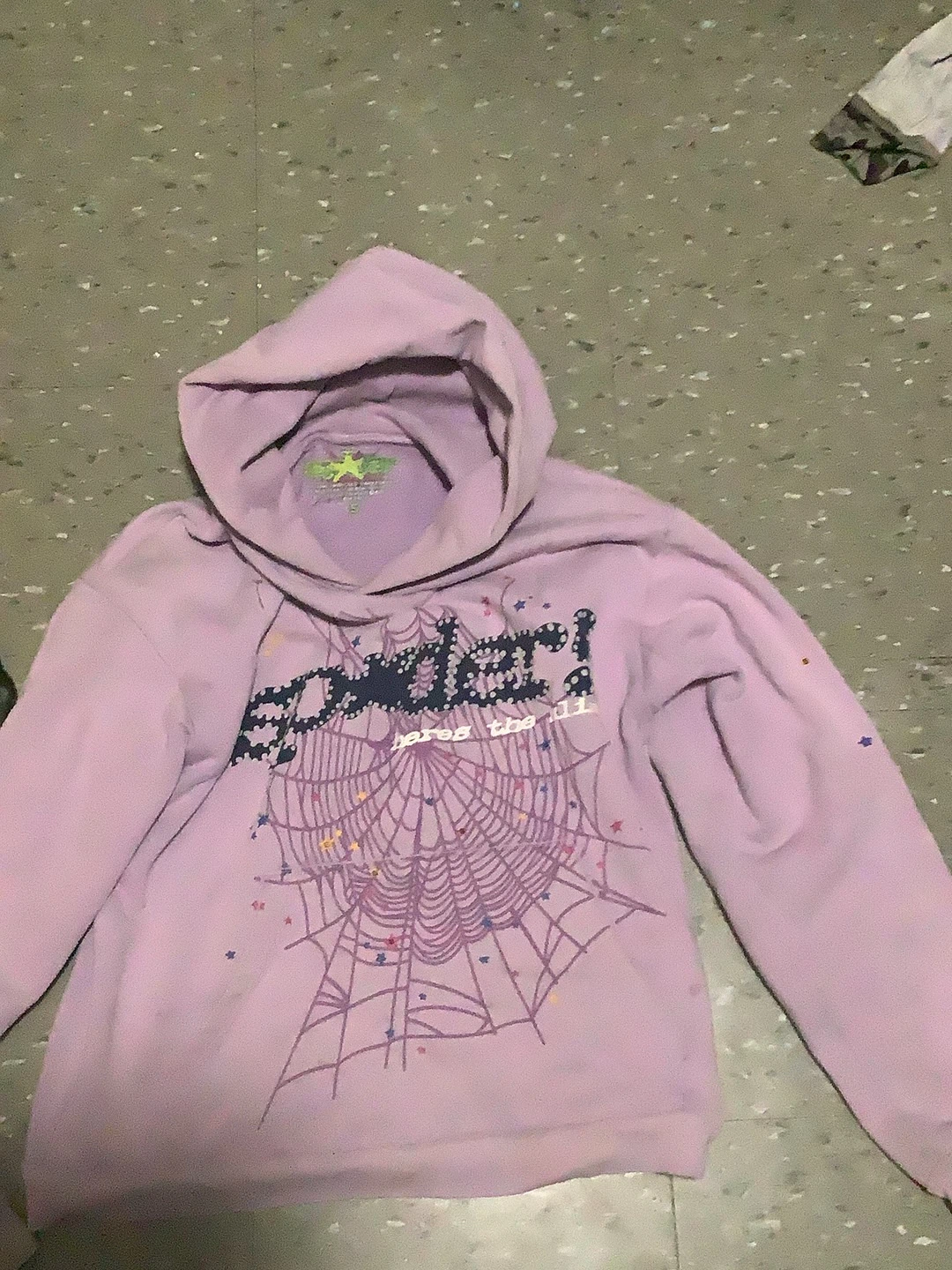 Sp5der Acai Hoodie Purple