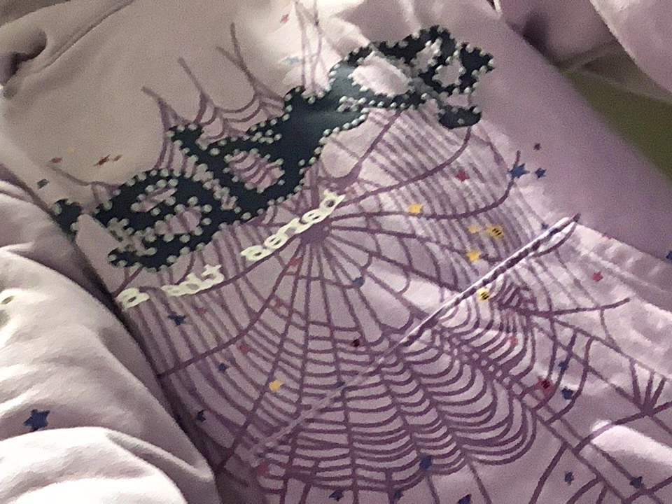 Sp5der Acai Hoodie Purple - photo 2