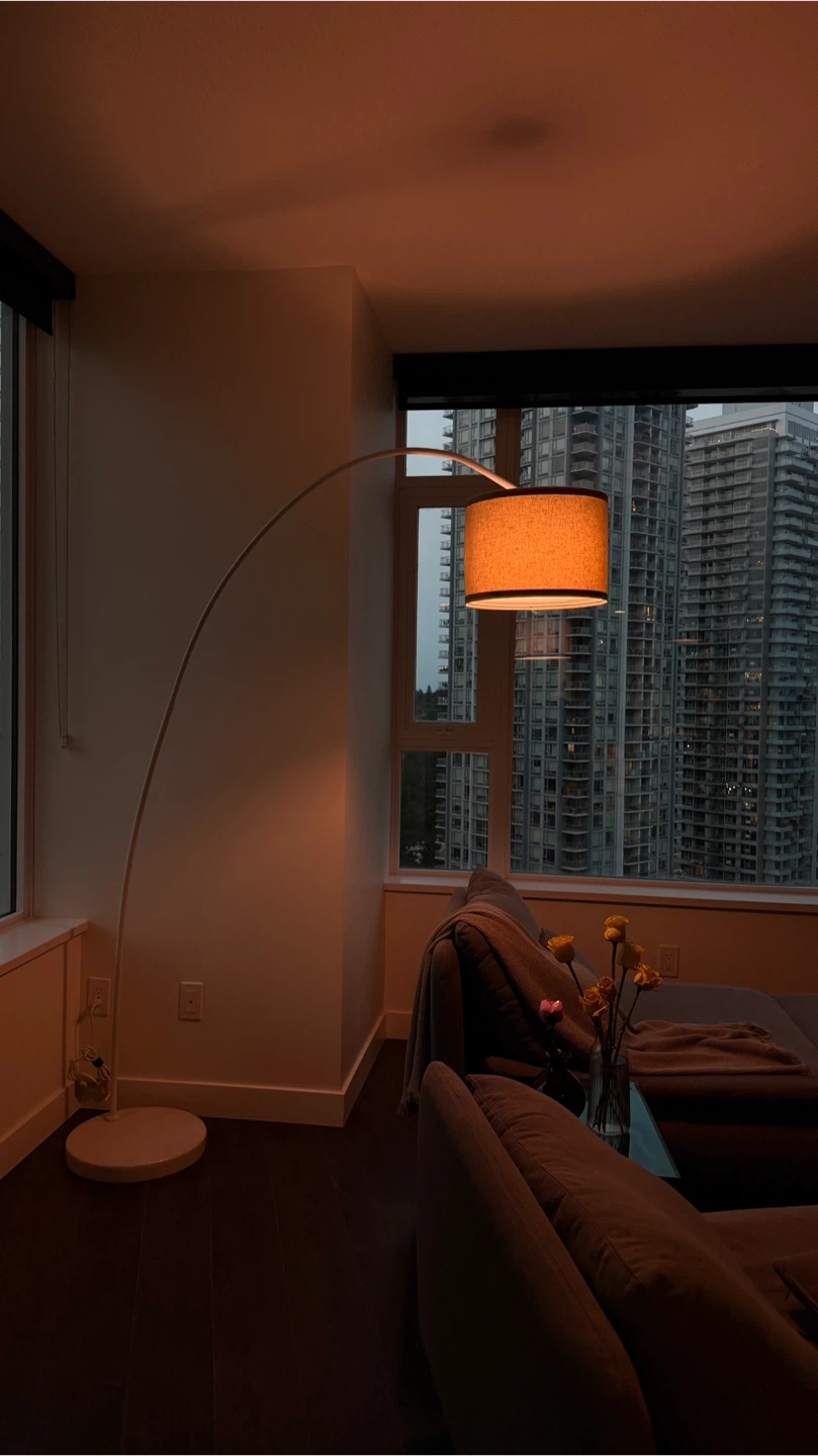 Arched Floor Lamp w/ Heavy Marble Base