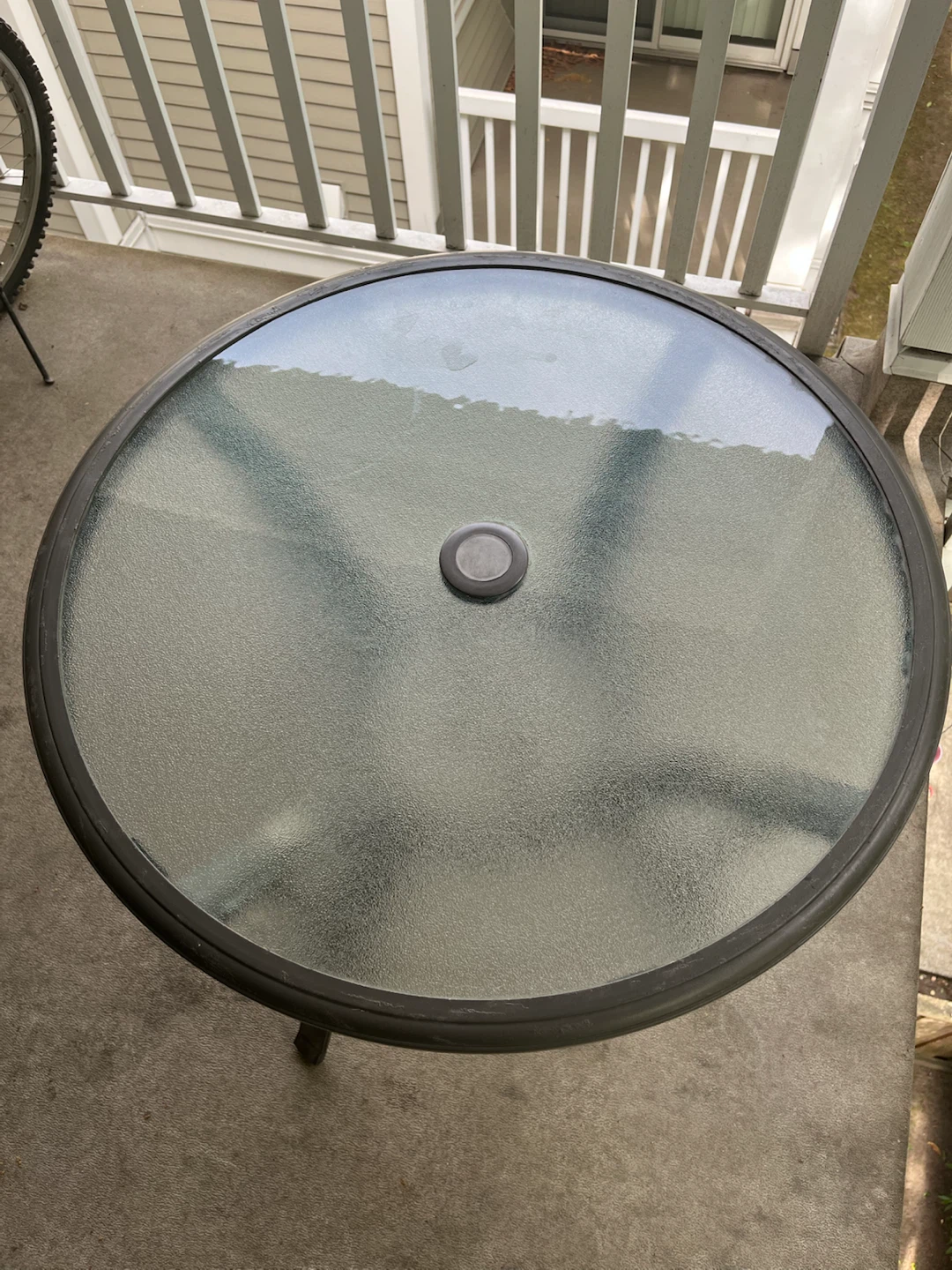 Hampton Bay Round Glass Top Patio Table - photo 2