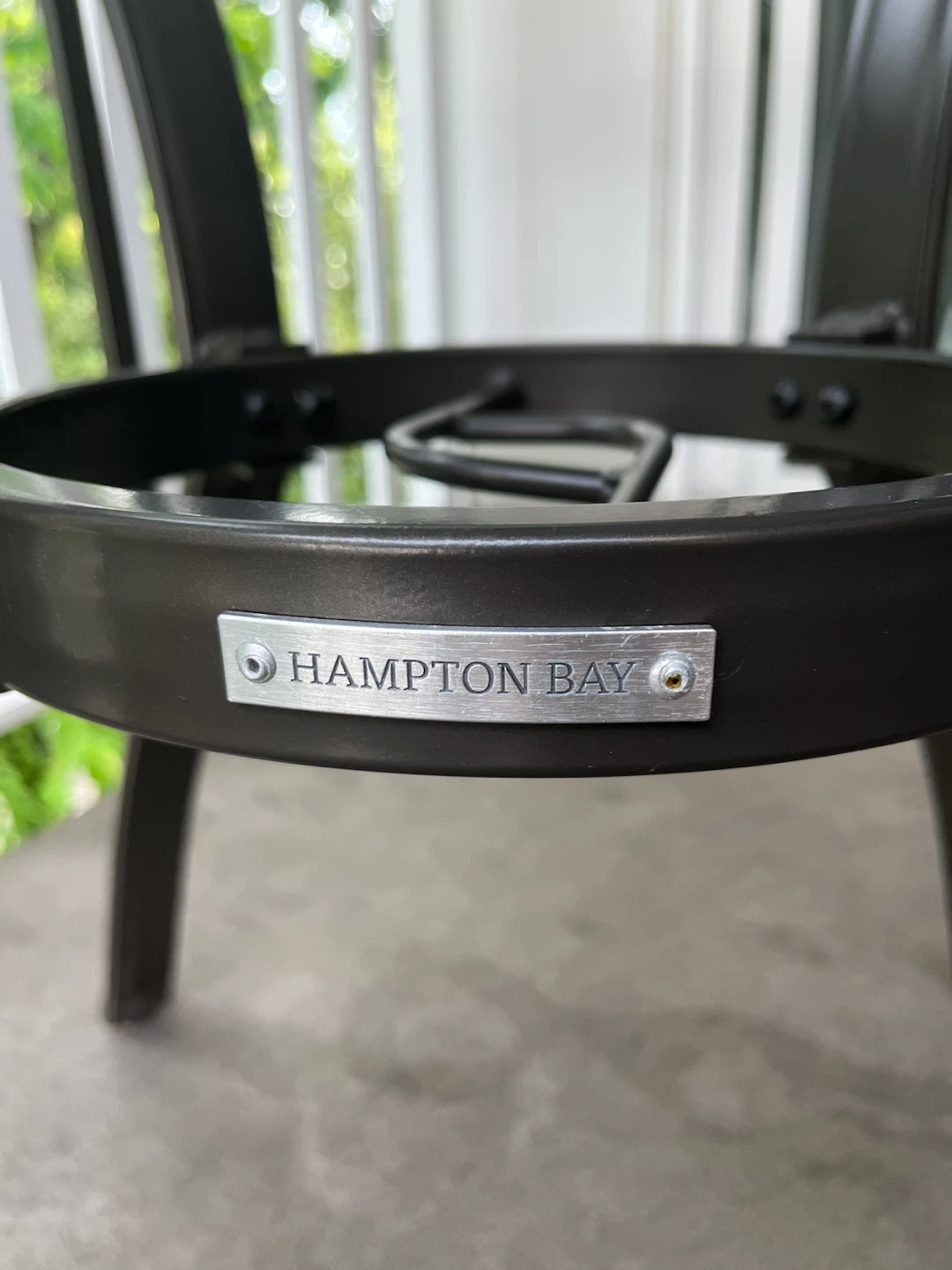 Hampton Bay Round Glass Top Patio Table - photo 4