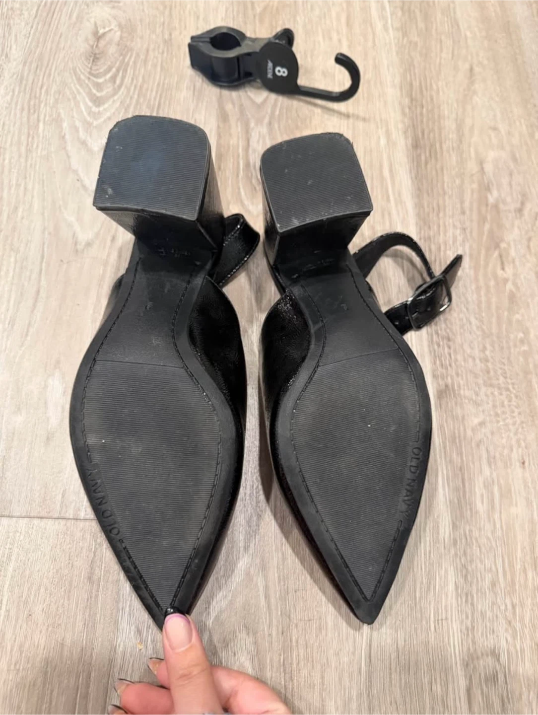 Old Navy Black Slingback Heels - photo 2