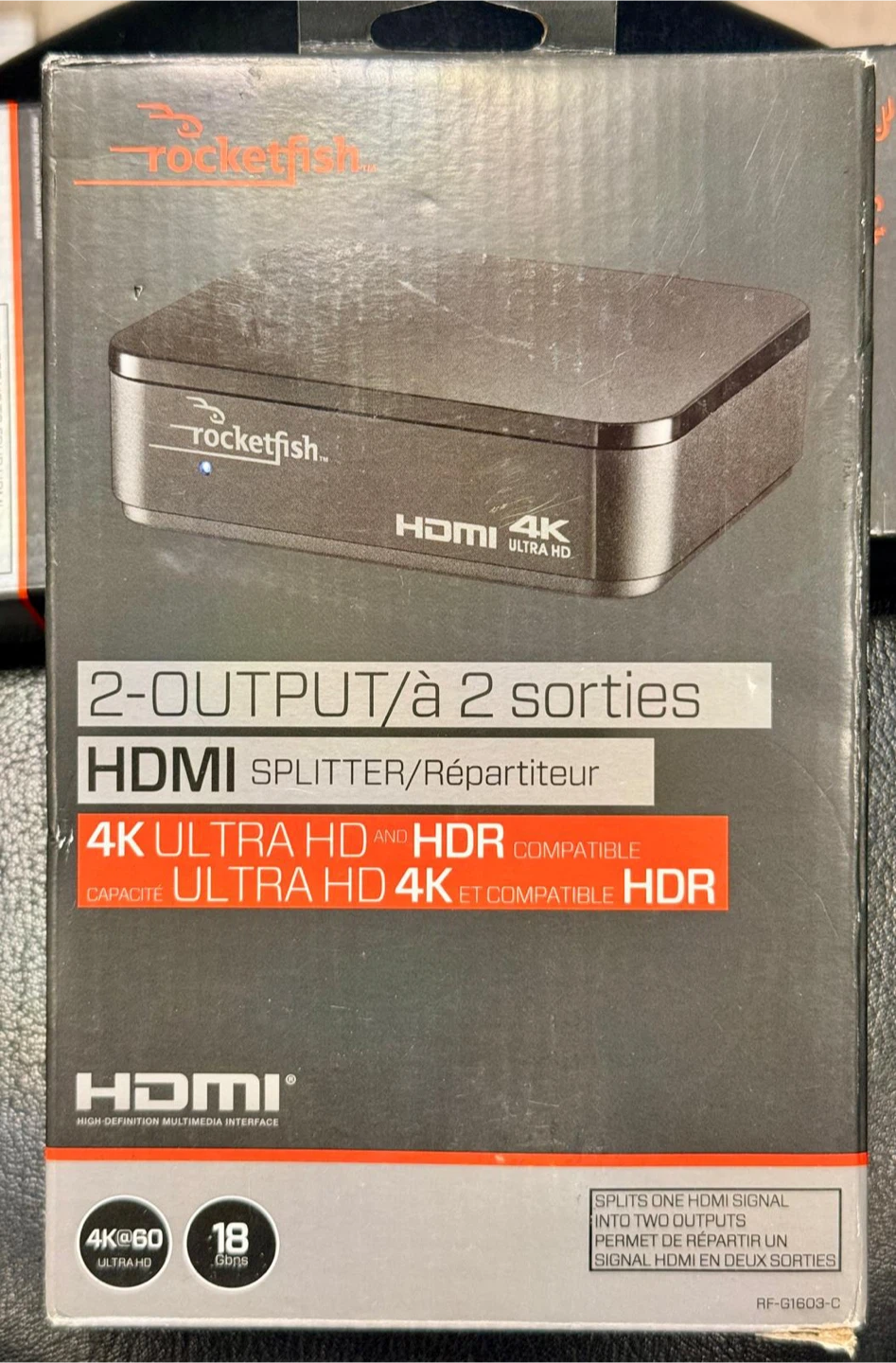 Rocketfish 2-Output 4K HDMI Splitter