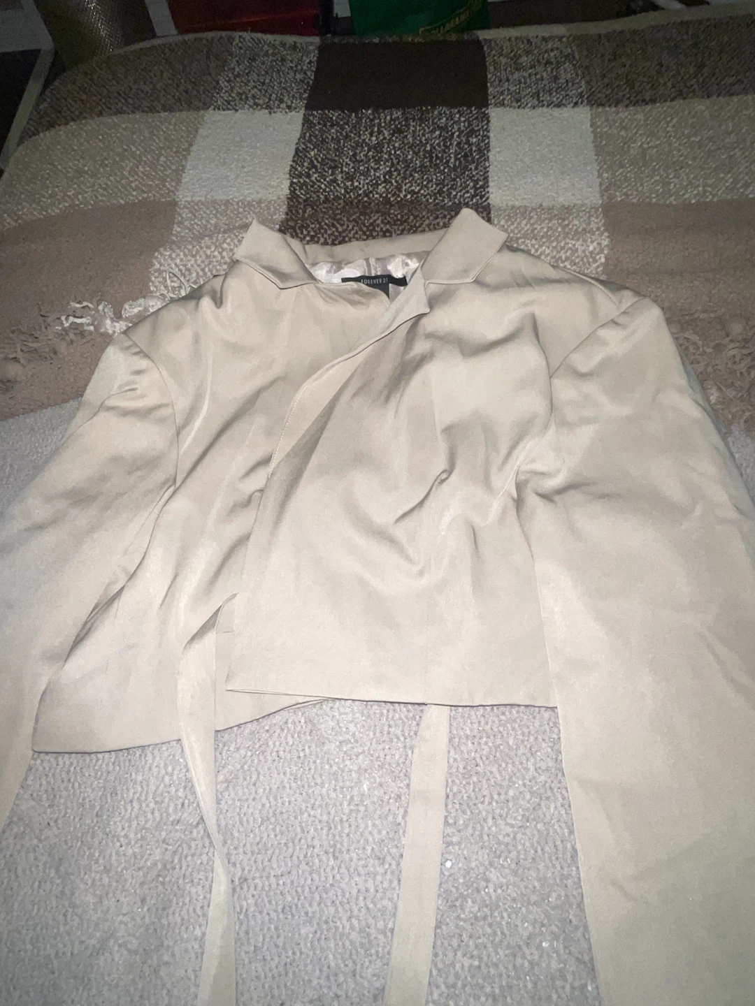 Forever 21 Cropped tie around Jacket