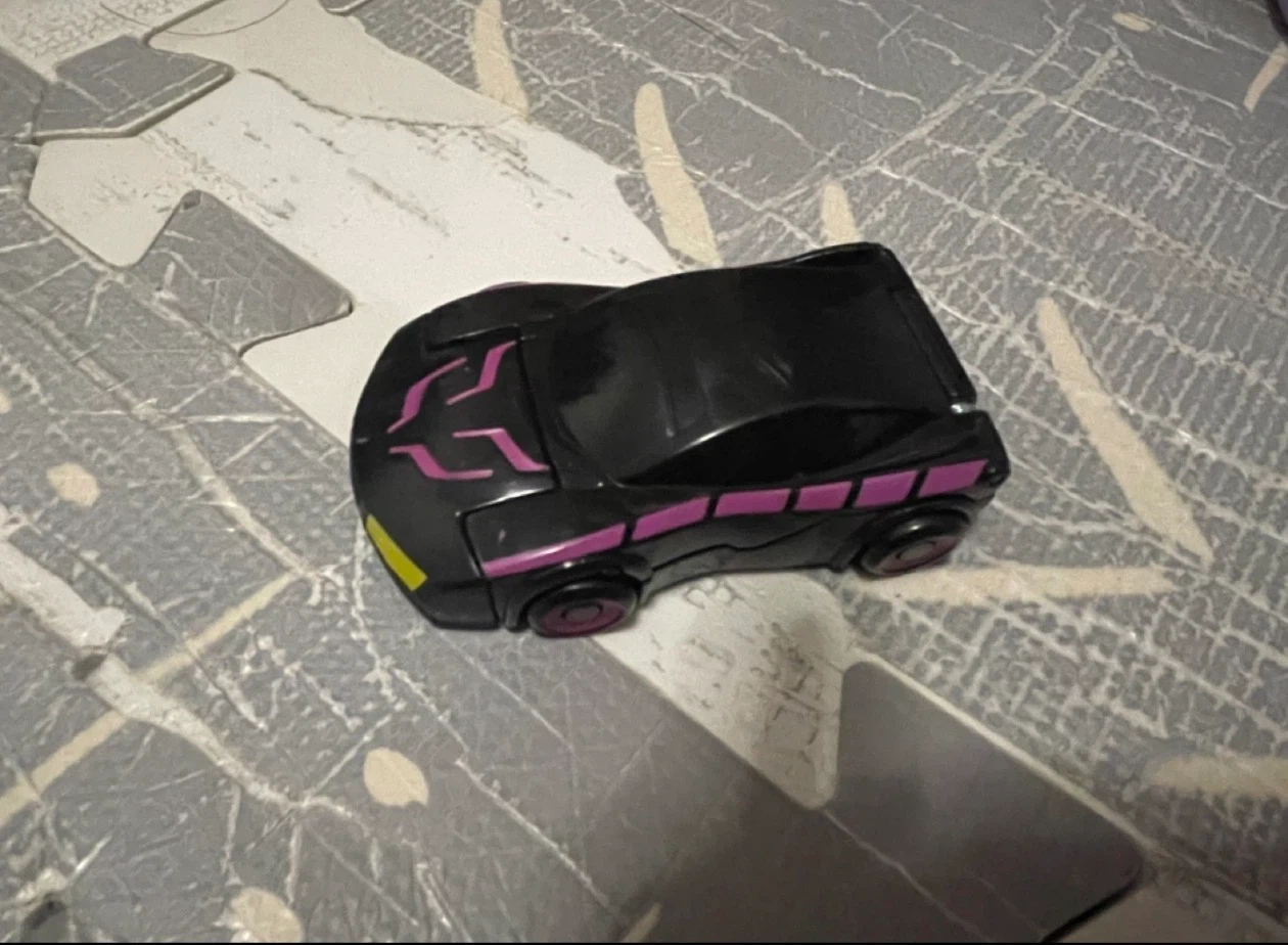 Black and Purple Toy Car