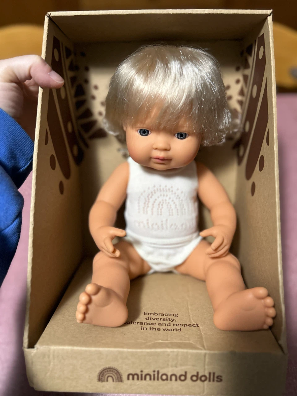 Miniland Doll with Blonde Hair