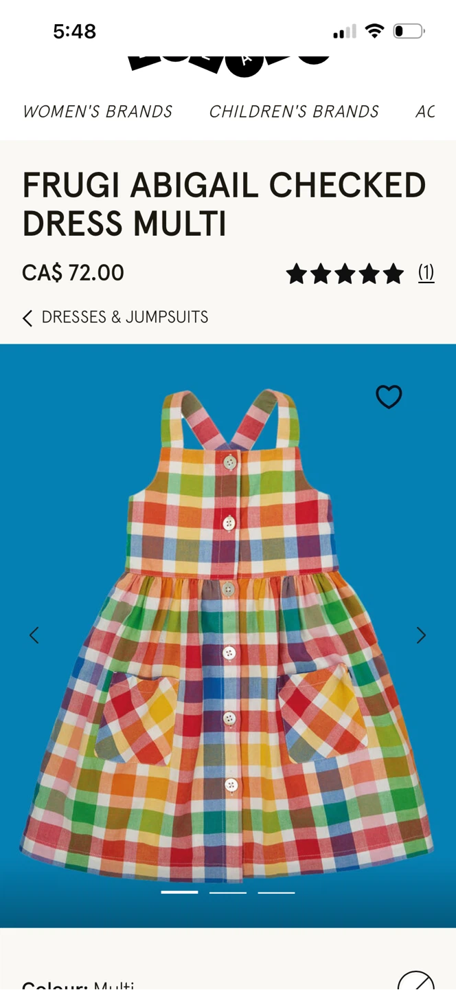 Frugi Abigail Checked Dress Multi - photo 4
