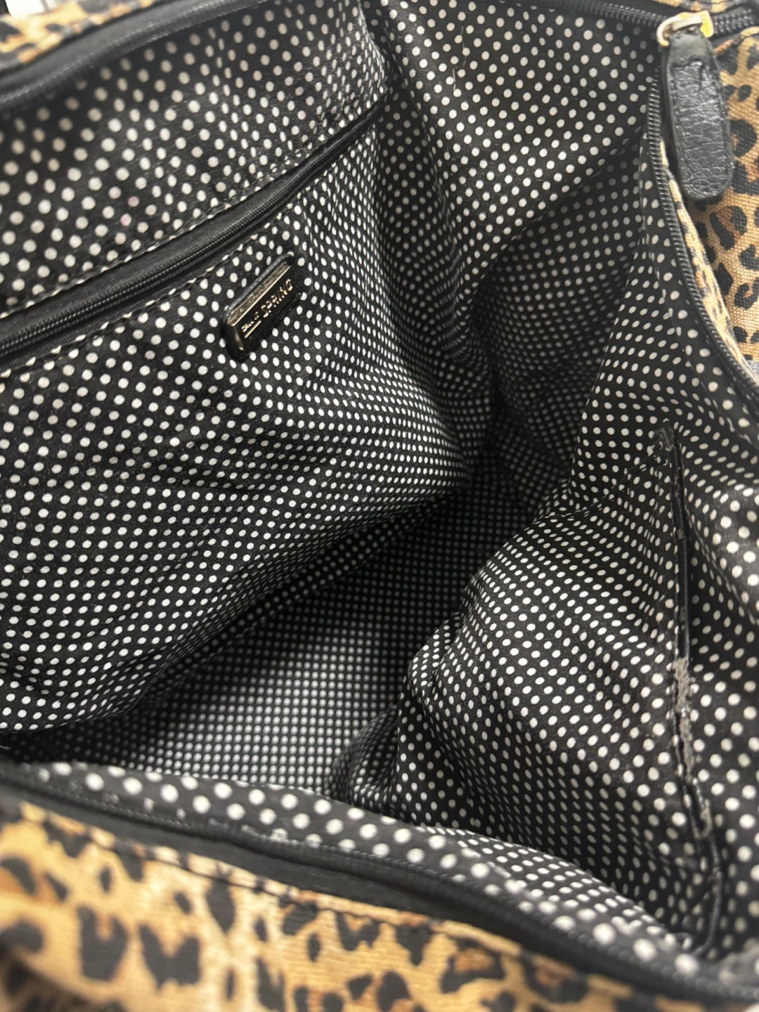 Leopard Print Tote Bag with Black Accents - photo 5