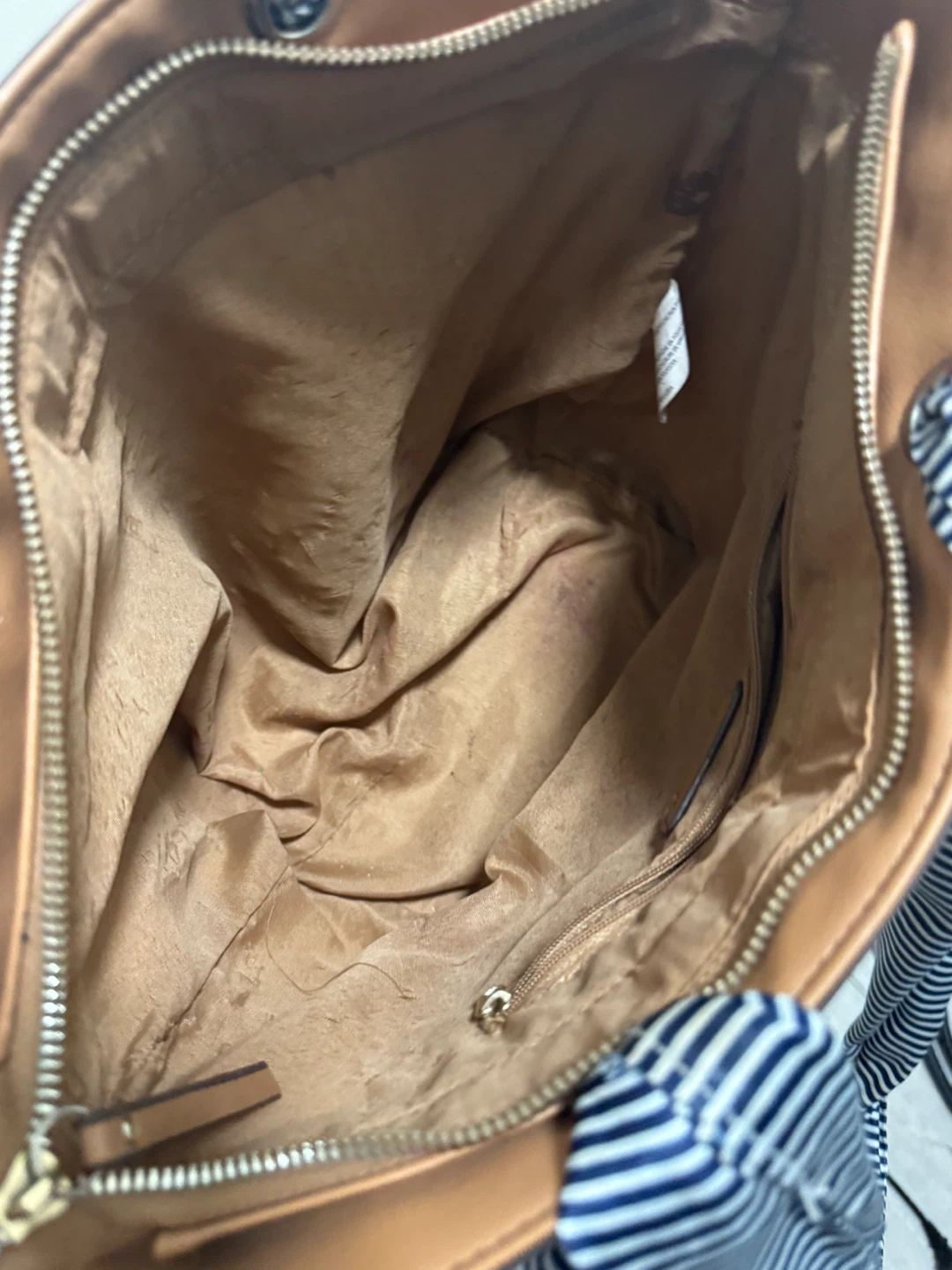 Straw Beach Tote Bag with Striped Handles - photo 5
