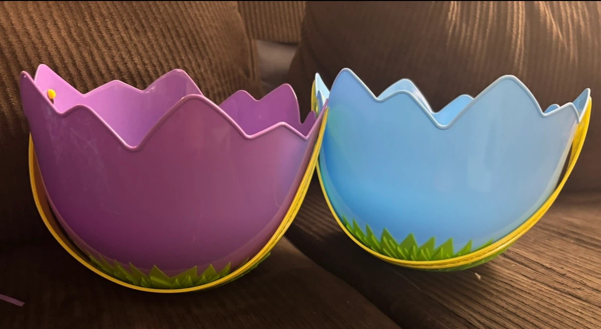 Easter Egg Buckets (2) - Purple & Blue
