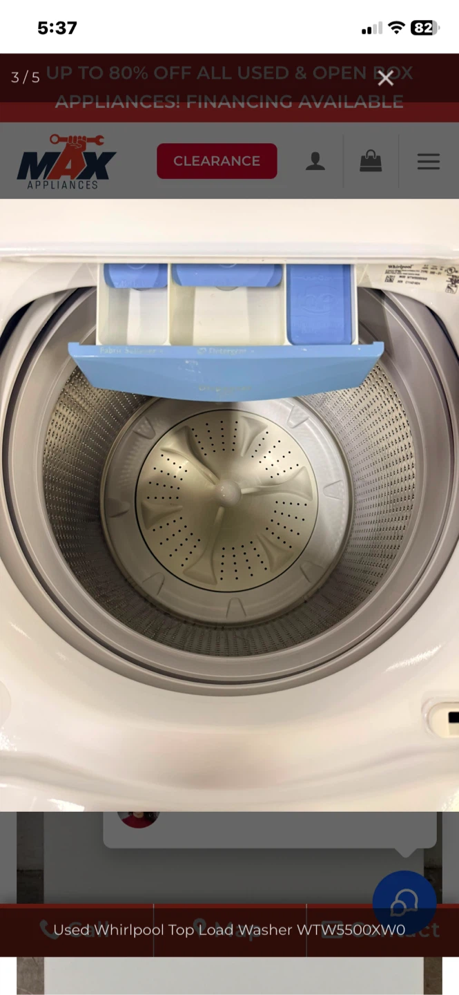 Whirlpool Top Load Washer TW4950HW - photo 4