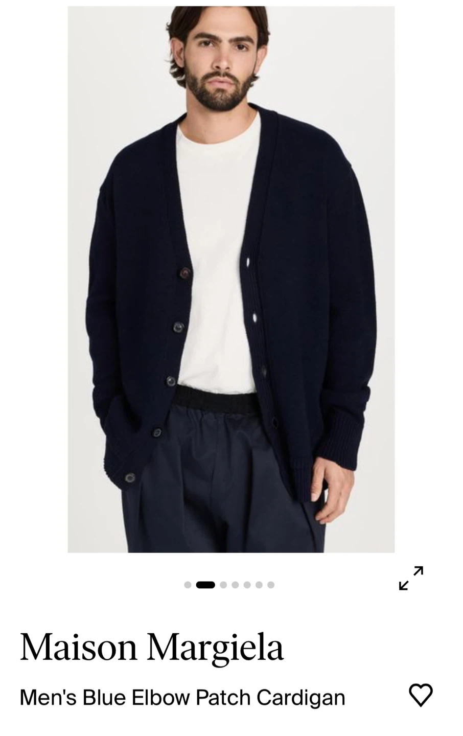 M - Maison Martin Margiela designer cardigan - lambswool - photo 2