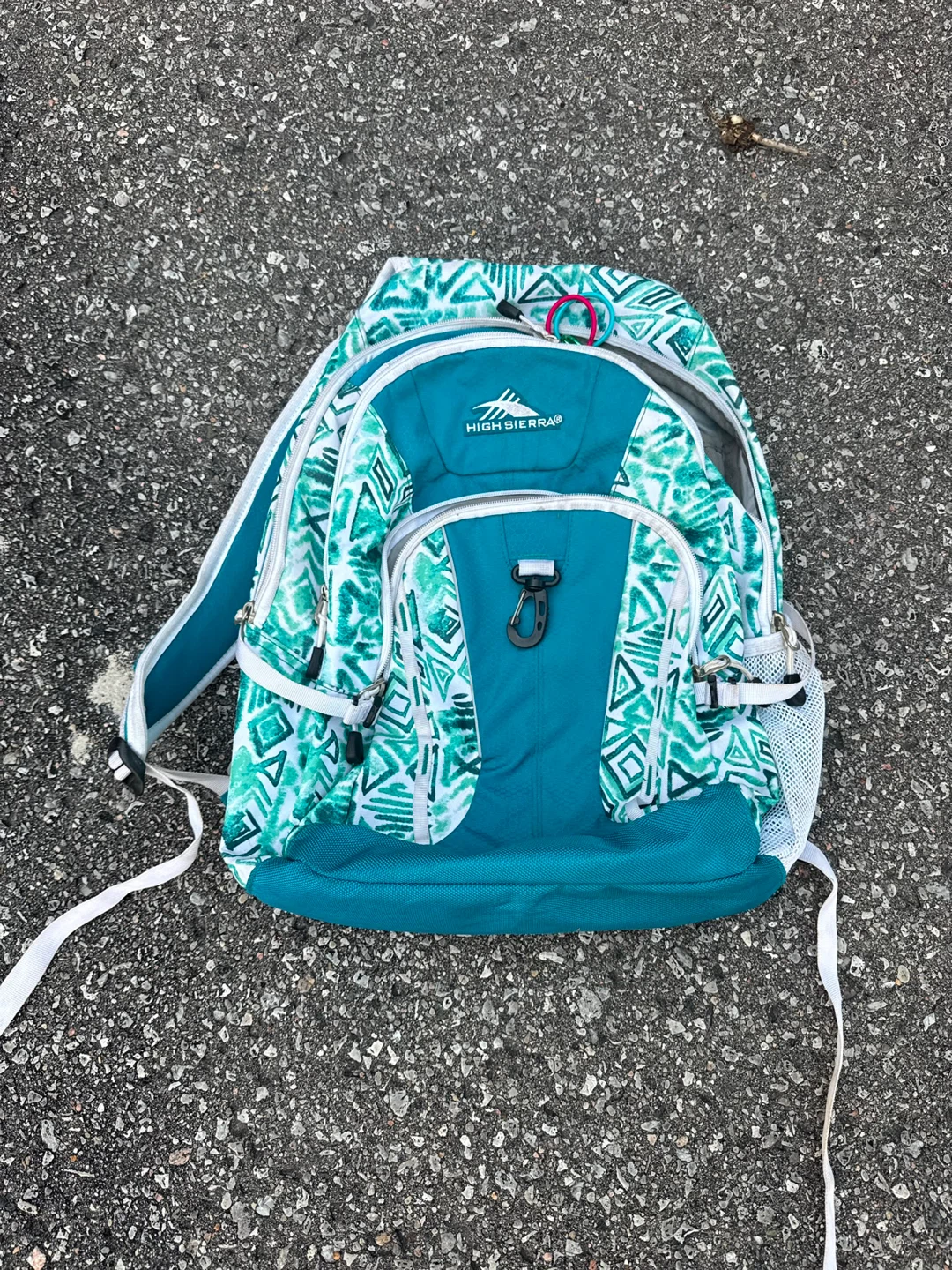 High Sierra Teal & White Geometric Backpack - photo 2
