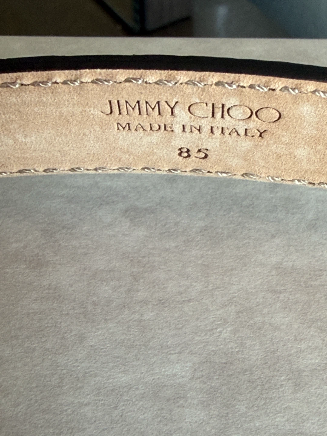 Jimmy Choo authentic Crocodile Embossed Leather Belt - photo 4