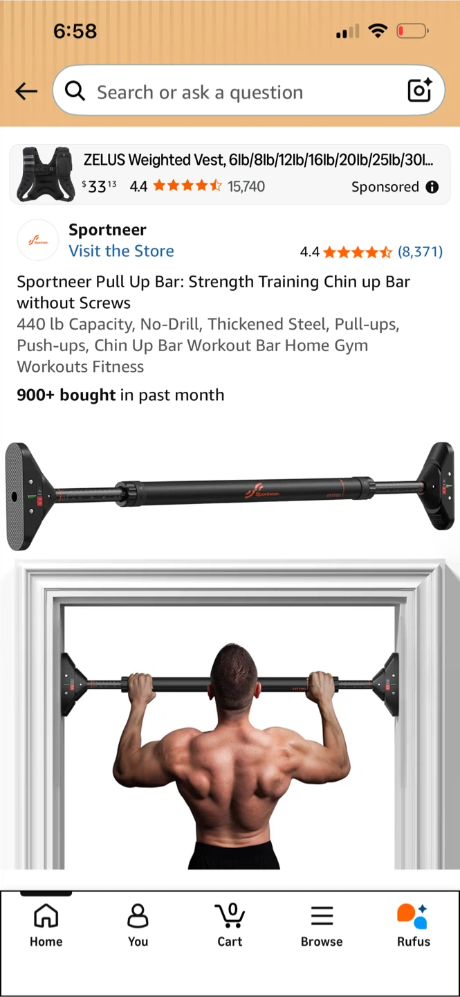 Sportneer Pull Up Bar - photo 3
