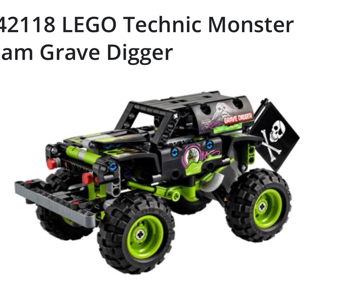 LEGO Technic Monster Jam - Grave Digger 42118 INCOMPLETE UNBUILT
