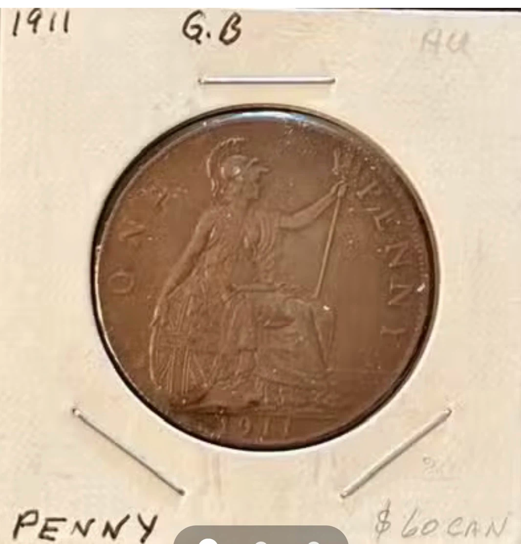 1911 GB King George V One Penny