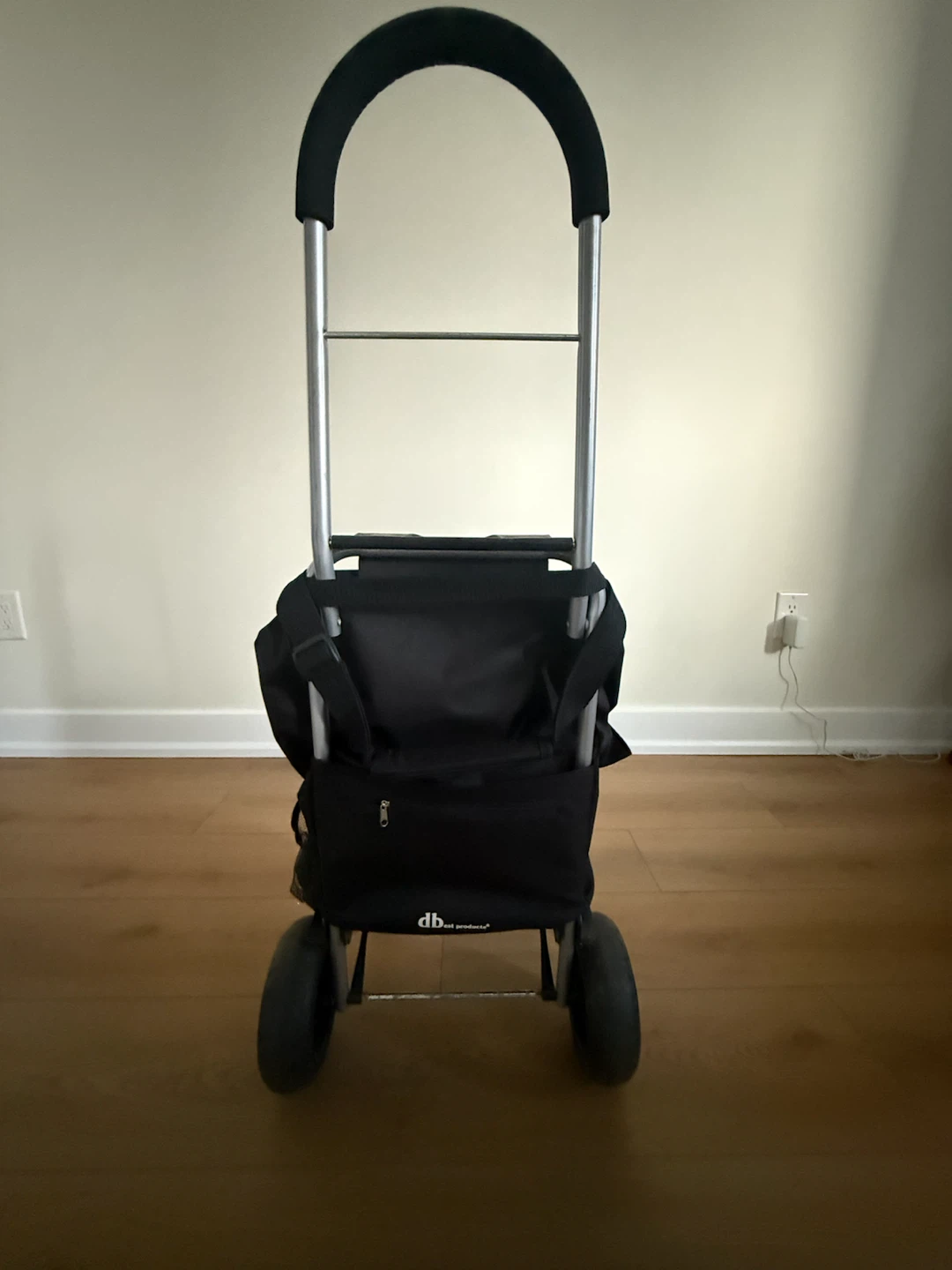 Trolley Dolly Black Shopping Grocery Foldable Cart - photo 3