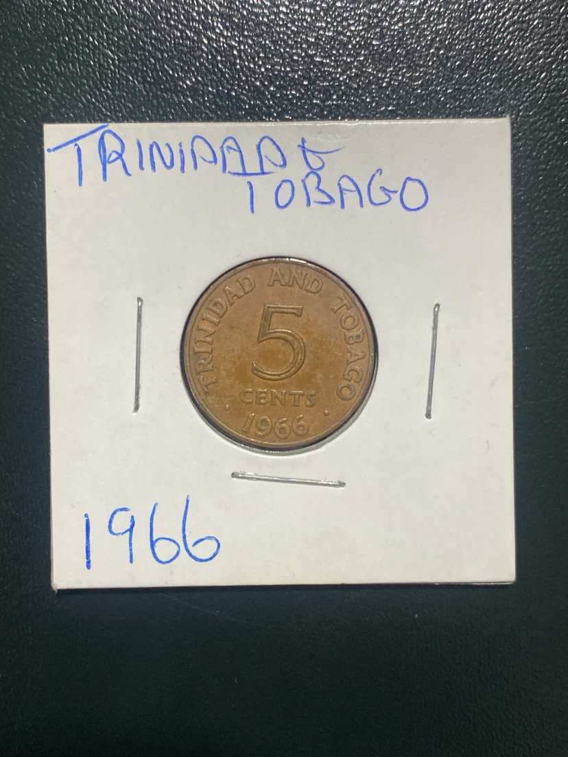 Trinidad and Tobago 5 Cents Coin 1966