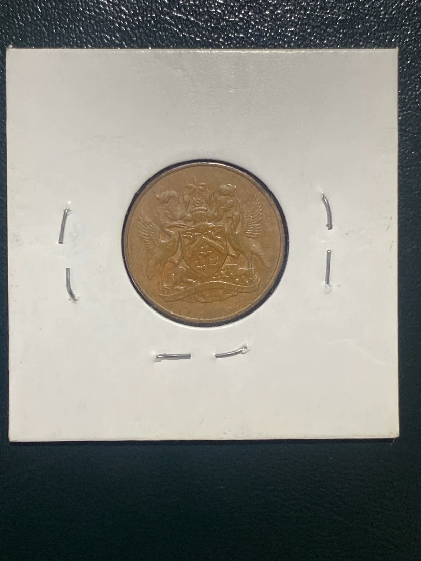 Trinidad and Tobago 5 Cents Coin 1966 - photo 2