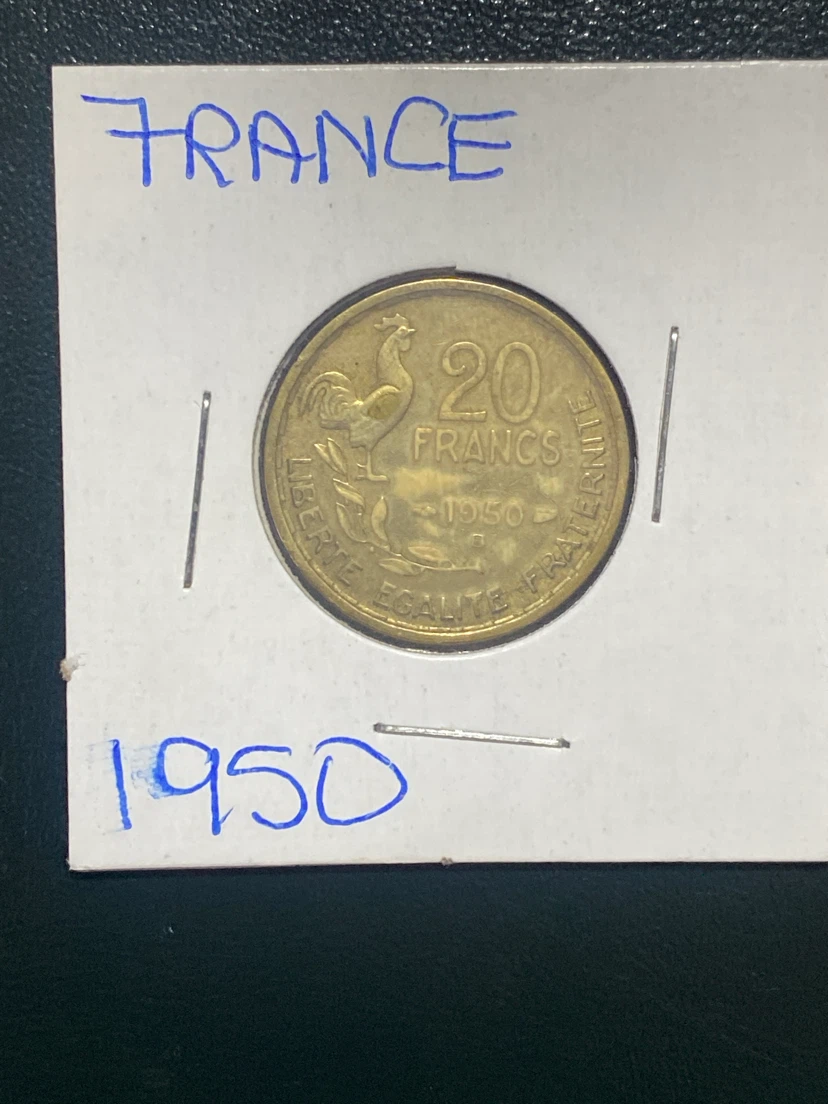 1950 France 20 Francs Coin