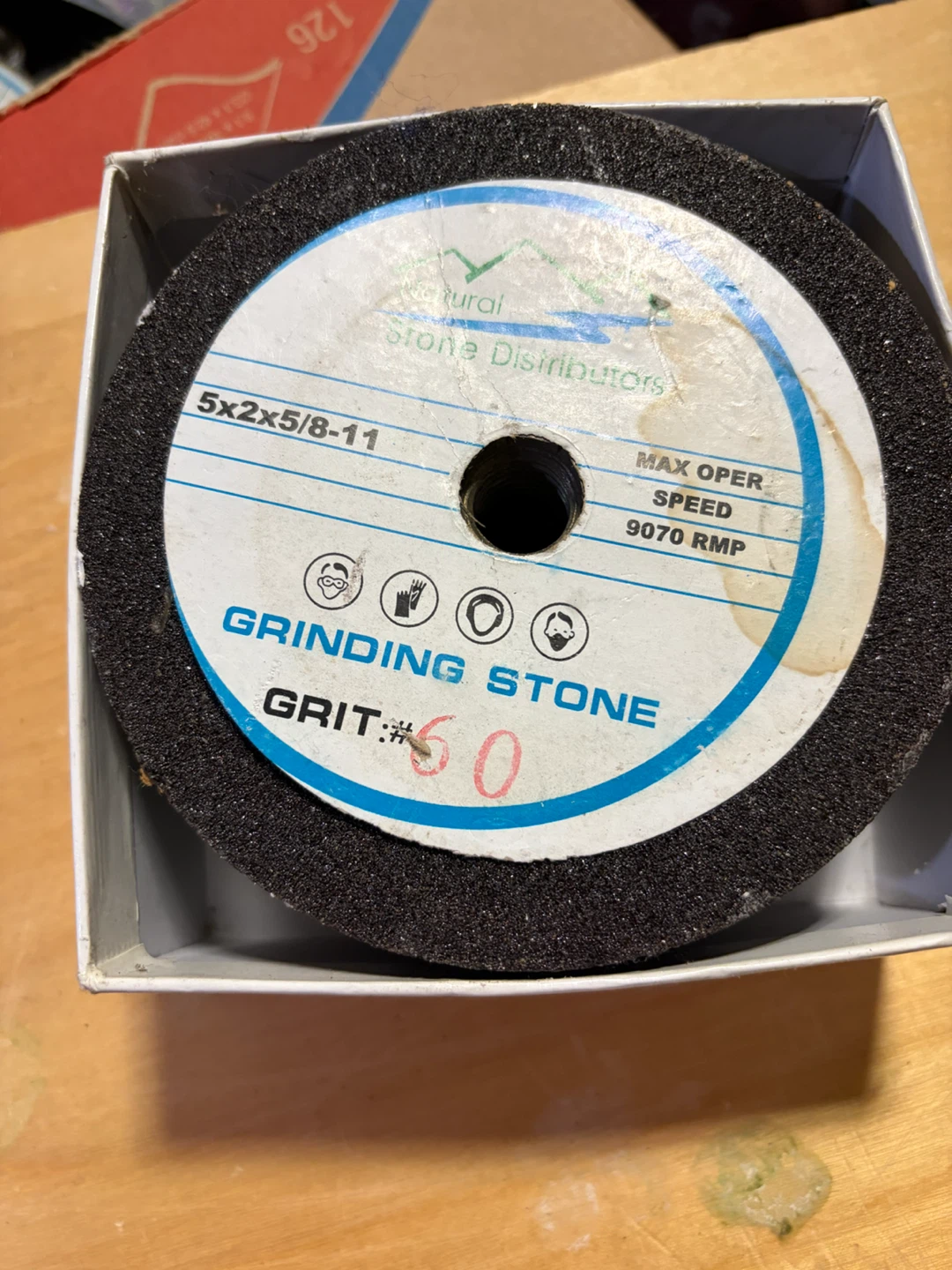 Grinding Stone 5x2x5/8-11 Grit 60 - photo 2